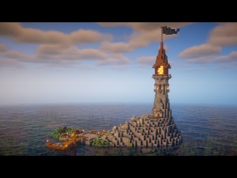 Medieval Lighthouse | Relaxing Minecraft Build Timelapse Tutorial