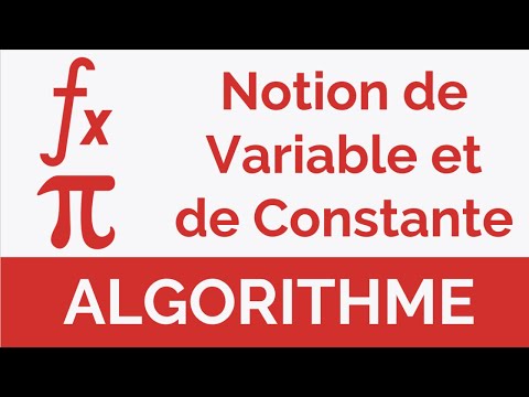 Algorithme #2 : Notion de variable et de constante (Darija)