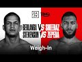 RING III EDGAR BERLANGA VS HAMZAH SHEERAZ SHAKUR STEVENSON VS WILLIAM ZEPEDA WEIGH IN LIVE
