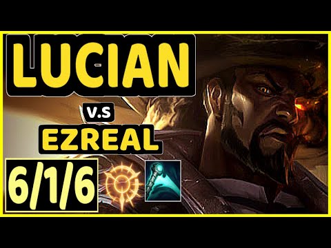 KRAMER (LUCIAN) vs EZREAL - 6/1/6 KDA BOTTOM ADC GAMEPLAY - KR Ranked GRANDMASTER