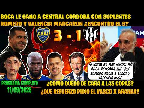 EXPLOTO! GABRIEL ANELLO 🚨 BOCA 3-1 CENTRAL CORDOBA ROMERO Y VALENCIA GOLEADORES ¿ENCONTRO EL 9?