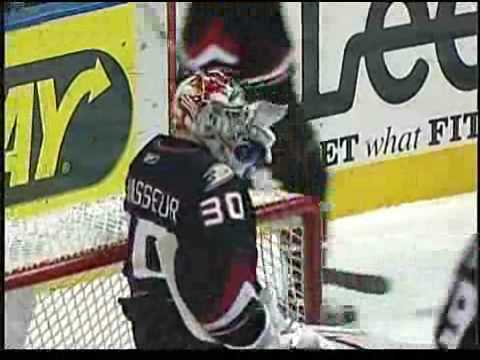 Nick Spaling with the goal assisted from Patric Hornqvist vs. Iowa 12/21