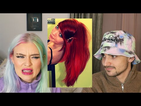 reacting to all of my hair colors and rating them