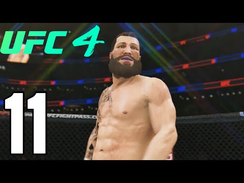 UFC 4 Welterweight Career Mode Walkthrough Part 11 - TITLE DEFENCE!