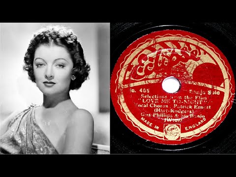 78 RPM – Gus Phillips (Banjo Player)  – Selections – Love Me Tonight (1933)