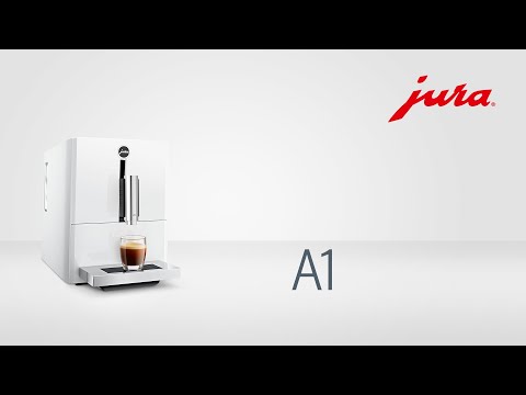 Jura A1 Automatic Coffee Machine with PEP (Piano White) with Cartridge, Espresso Cups and Whole Bean Coffee Bundle