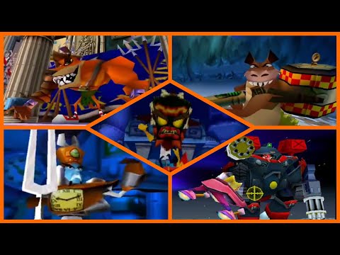 Crash Bandicoot 3 Warped - All Bosses + Best Ending |No Damage|