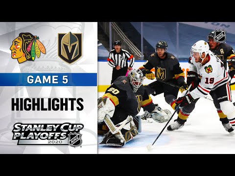 NHL Highlights | First Round, Gm5: Blackhawks @ Golden Knights - Aug. 18, 2020
