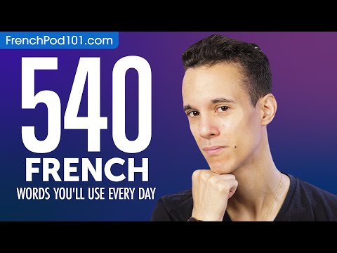 540 French Words You'll Use Every Day - Basic Vocabulary #94