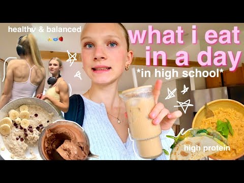 WHAT I EAT IN A DAY AS A 15 YR OLD 🌟 healthy, high protein, & easy recipes