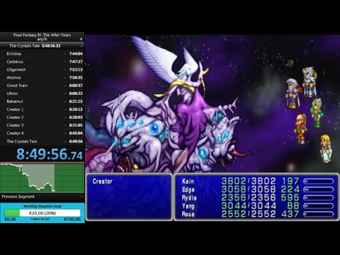 Final Fantasy IV: The After Years any% (PSP) speedrun - 8:49:56 (WR)