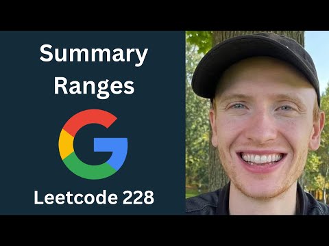Leetcode Summary Ranges Python