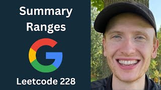 YouTube video 'Summary Ranges - Leetcode 228 - Arrays & Strings (Python)'