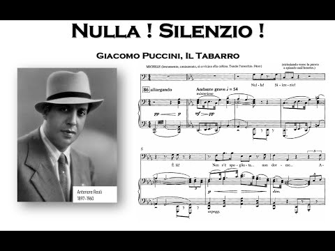 G. Puccini, Il Tabarro - "Nulla ! Silenzio !", Antenore Reali