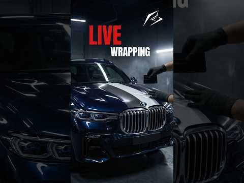 4K ASMR BMW X7 CARBON WRAP 🏎️ Two-Tone DIY Transformation [LIVE]