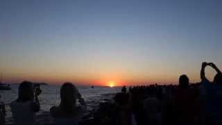 preview picture of video 'Beautiful sunset in Ibiza Sant Antonio イビサのサンセット'