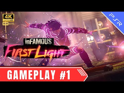 Unleash Your Powers: InFamous First Light Gameplay Part 1 - Full Game Walkthrough in 4K 60FPS HDR!