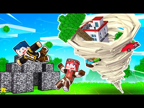 SOPRAVVIVERE AI DISASTRI NATURALI SU MINECRAFT! *TORNADO*
