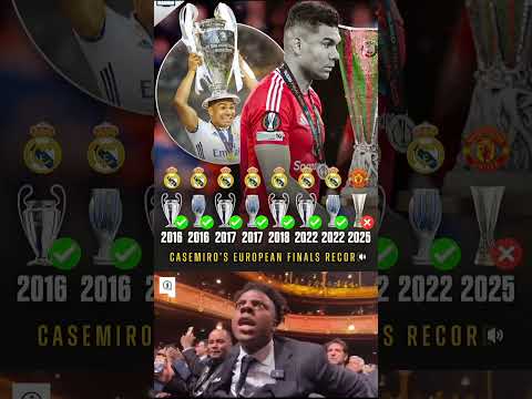 Casemiro has won every European final he's everplayed #football #casemiro