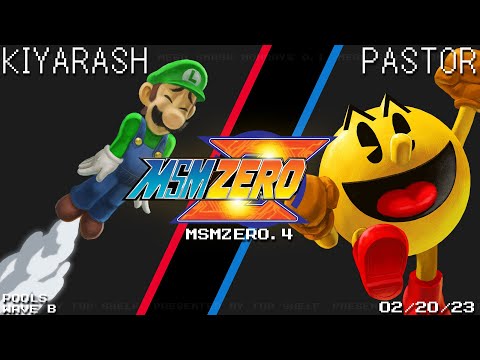 MSM:ZERO.4 - Kiyarash (Luigi) Vs. Pastor (Pacman) - SSBU - Pools Wave B