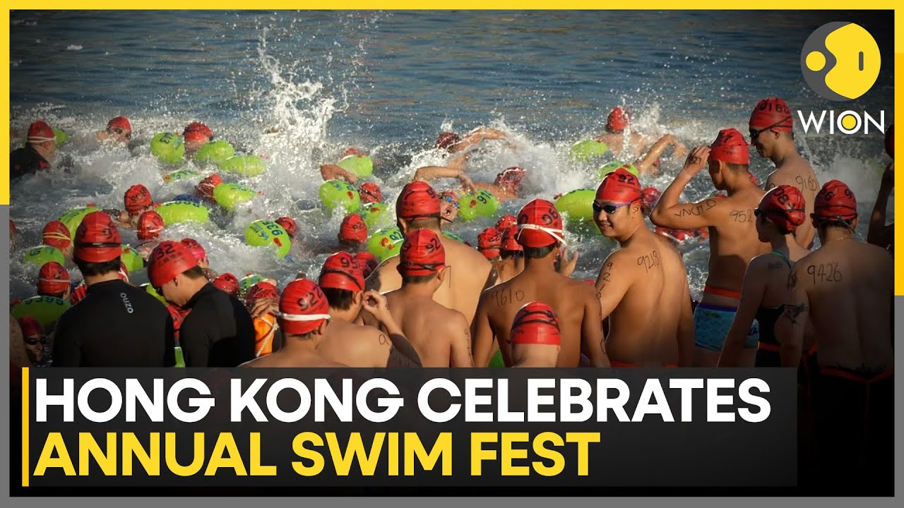 Hong Kong Celebrates Its Annual Swim Fest, Nearly 4,000 Swimmers Conquer The Harbour | WION News