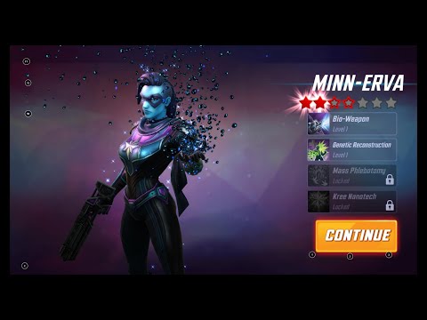 [*/\*] Marvel Strike Force - Unlocking Villain MINN-ERVA