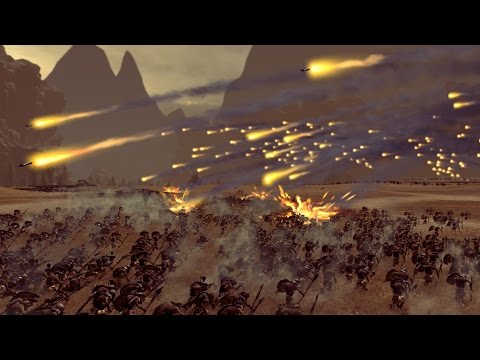 312 HELLSTORM ROCKET ARTILLERY vs 6240 GOBLINS - Total War: WARHAMMER