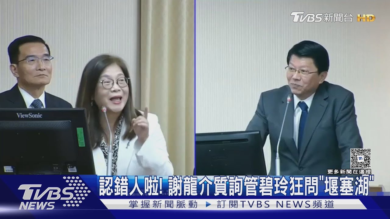 認錯人啦！　謝龍介錯認管碧玲為劉世芳　狂問「堰塞湖」