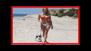 Playboy playmate kennedy summers has one lucky dog, hot beach body by Social Media Trends video