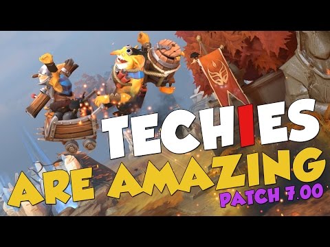 DotA 2 - TECHIES ARE AMAZING! Patch 7.00 Funny Moments