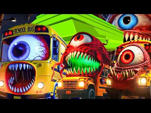 School bus monster but with Coffin Dance Meme | Coffin Dance Song (Cover) | Meme Dance