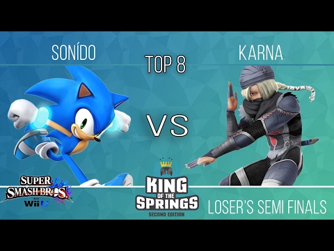 King of the Springs - Loser's Top 8 - Loser's Semi-Finals - Sonído (Sonic) vs Karna (Sheik)