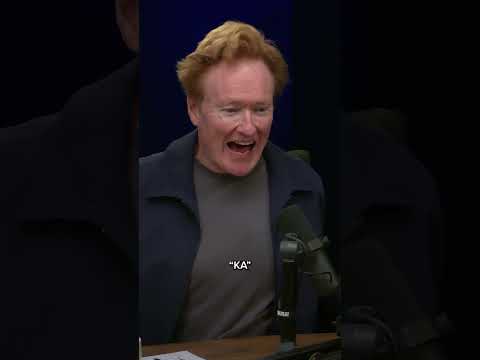 Conan read his lines in Irish off cue cards on Irish soap 