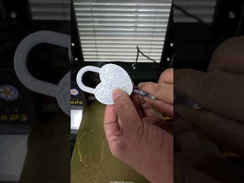 Heart Padlock by Fab365 Printed on the KINGROON KP5L 3D Printer