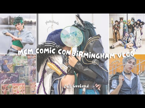mcm comic con birmingham 2024 🍮 ༉‧₊ [full weekend vlog] | fan meets, photoshoots, cosplay and more ࿐