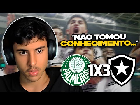 RENATO REAGE: PALMEIRAS 1 X 3 BOTAFOGO | MELHORES MOMENTOS | 36ª RODADA | BRASILEIRÃO 2024