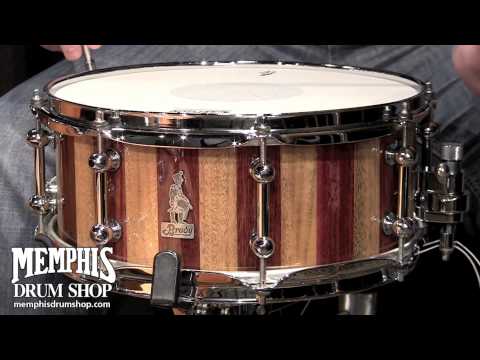 Brady Jarrah/Lemon Scented Gum Hybrid Snare Drum 13 x 5.5 Block Shell (HYB1355JLSGG-HYB048)