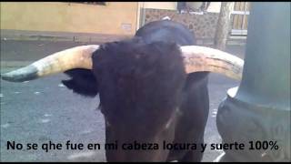 preview picture of video 'ENCIERROS  EN  RIOPAR...LOCURA , COGIDA Y SUERTE 2011 agosto 28'