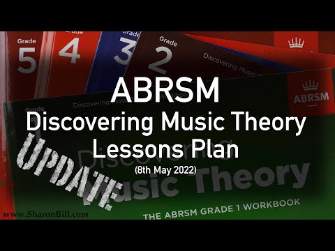ABRSM Music Theory Lessons Plan- with Sharon Bill - Update 8th May 2022