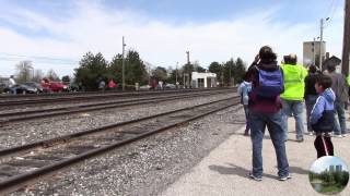 preview picture of video '2014/05/04-05: NKP 765 steam locomotive in Bryan Ohio'