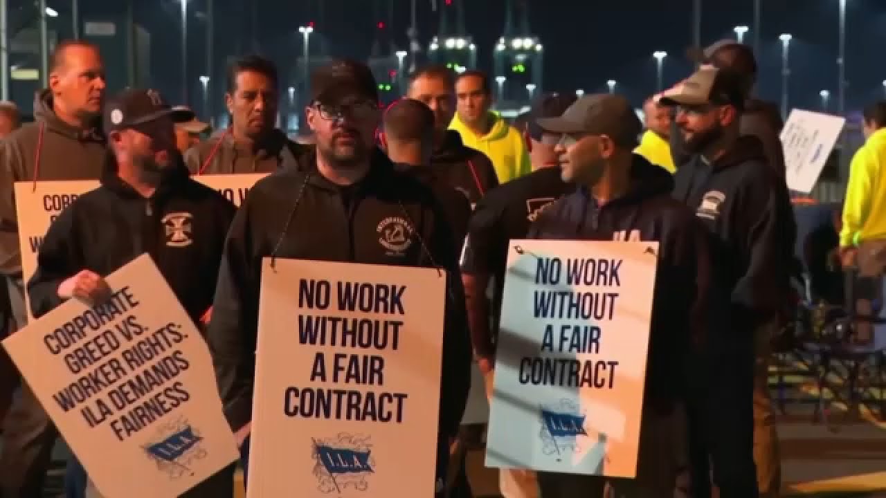 Dockworkers across U.S. go on strike