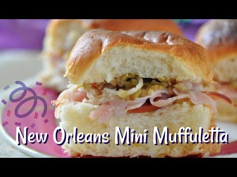 Mini Muffulettas Perfect For Mardi Gras Party Appetizer