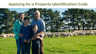 Applying for a Property Identification Code (PIC)