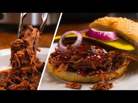 MOUTHWATERING BBQ BRISKET MADE IN A CROCKPOT: Plus Homemade BBQ Sauce & Sourdough Buns