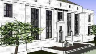 preview picture of video 'United States Post Office - Mount Airy, NC Google SketchUp Animation'
