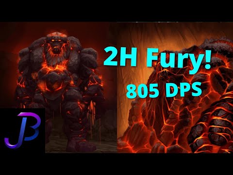 WoW Classic 2H Fury Warrior - 805 DPS Golemag