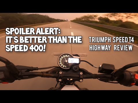 Triumph Speed T4 HIGHWAY REVIEW | RPM & Vibrations at Cruising Speeds