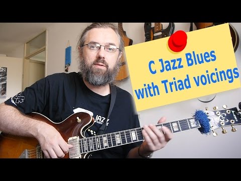 C Jazz Blues with triad voicings