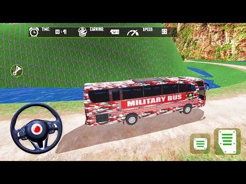 Soldier Military Duty Transporter Drive – US Army Bus Coach Driving Simulator #1 – Android Gameplay