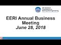EERI Business Meeting 2018